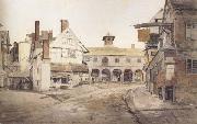 Cornelius Varley Ross Market Place,Herefordshire a sketch on the spot (mk47) oil painting reproduction